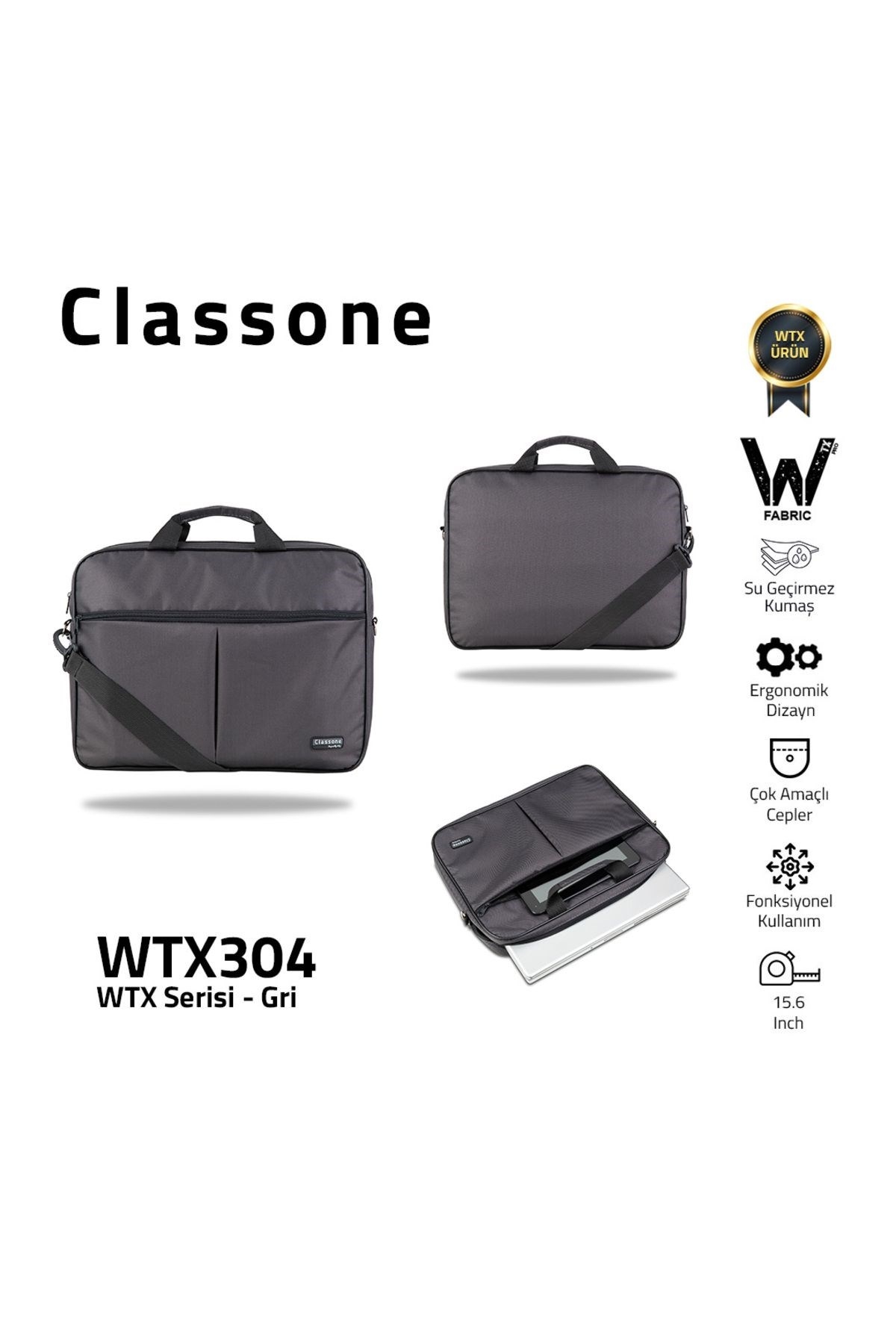 Classone%20WTX304%20Wtxpro%2015.6%20Inch%20Su%20Geçirmez%20Kumaş