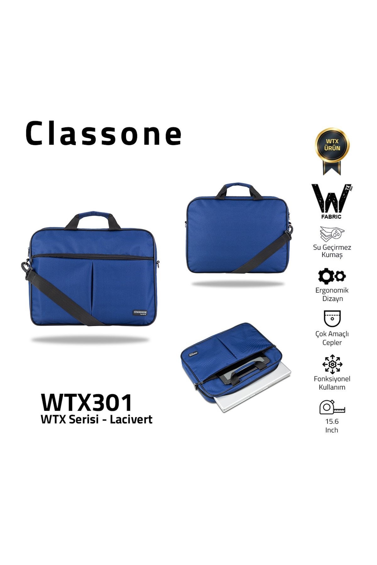 Classone%20WTX301%20Wtxpro%2015.6%20Inch%20Su%20Geçirmez%20Kumaş